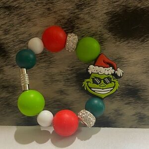 Festive Grinch Stanley Cup or Bag Charm